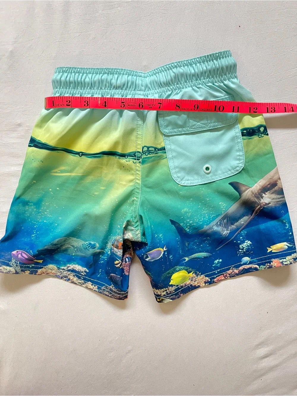Kids Matching Set Ocean Themed Swimming Shirt & Shorts | Boys Small (6/7)
